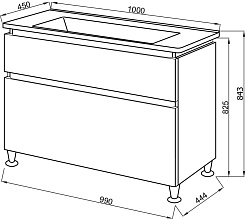 Ceruttispa Мебель для ванной Романья white 100 – фотография-5